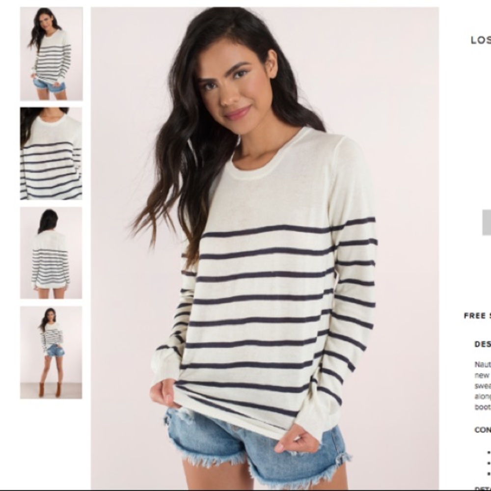 Lost at Sea Striped Sweater